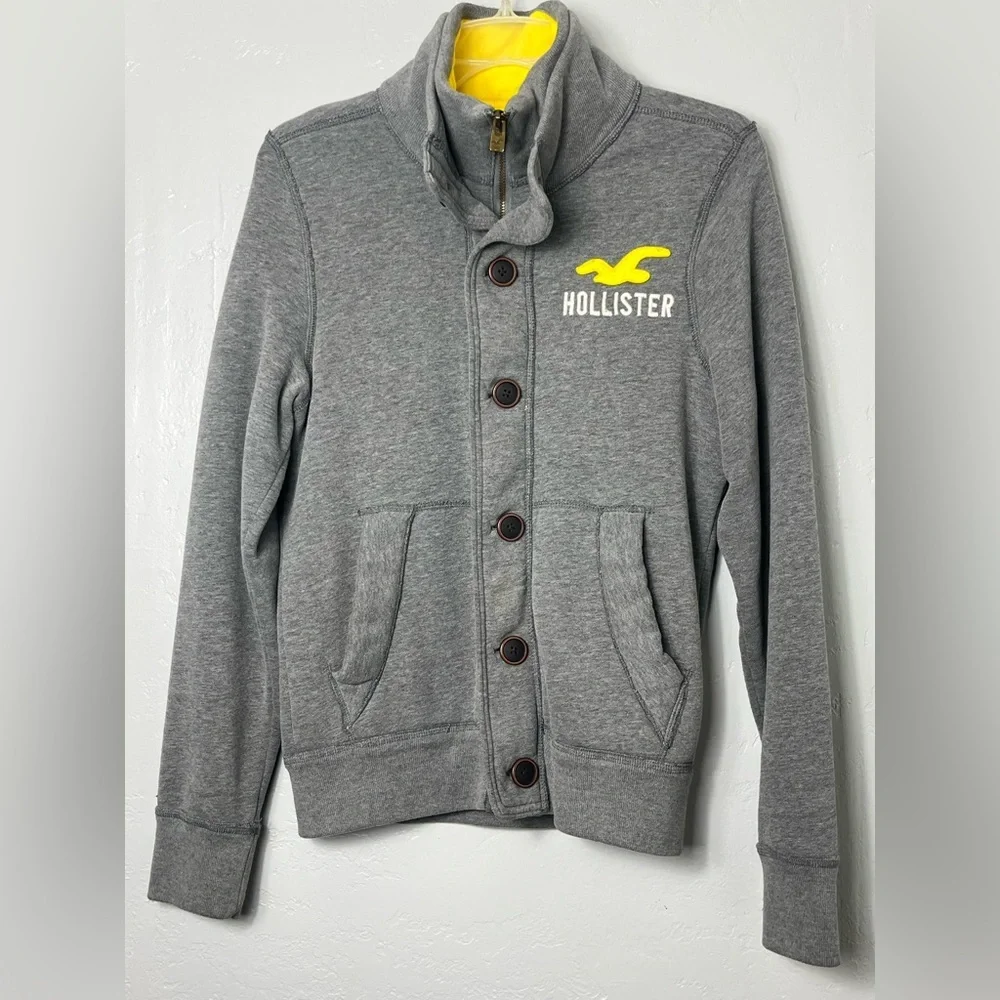 Vintage Hollister Gray Jacket - Picture 1 of 4